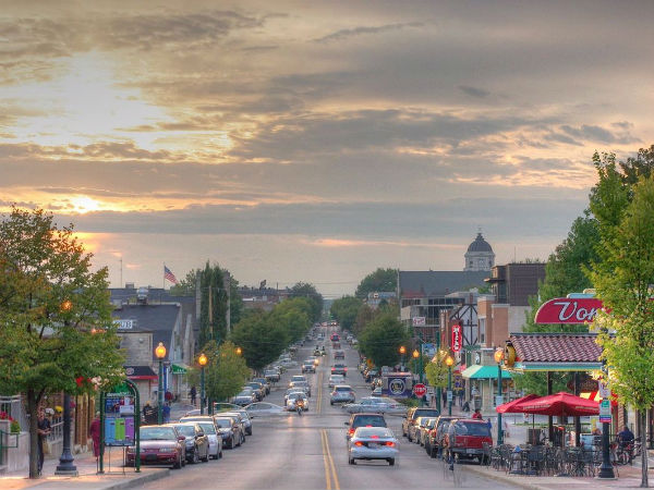 14 (TIE). Bloomington, Indiana