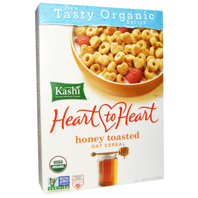 Image result for Kashi Heart to Heart Organic Honey Toasted Cereal