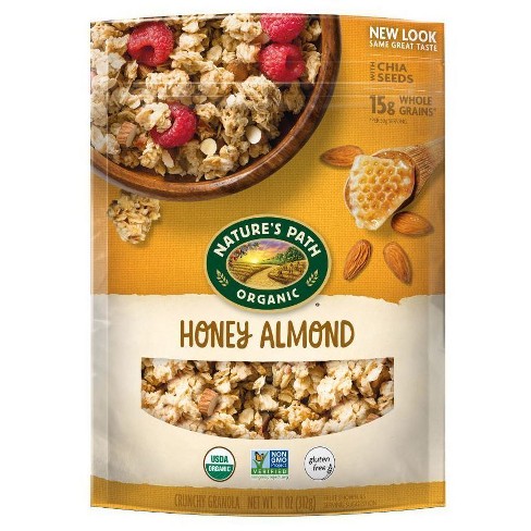 Image result for Nature\\'s Path Organic Honey Almond Granola