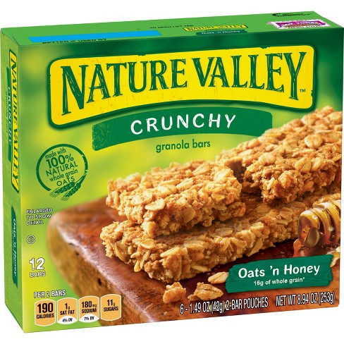 Image result for Nature Valley Crunchy Granola Bars, Oats \\\\\\'n Honey