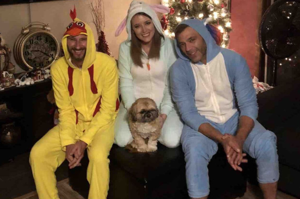 Johnny Bobbitt, left, with Kate McClure and Mark D\'Amico