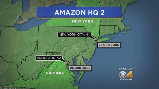 Image result for amazon hq2 水晶城和纽约