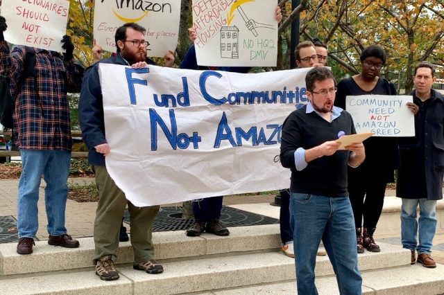 Image result for For Us, Not Amazon Our Revolution Arlington