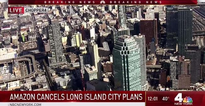 “Amazon cancels plans for New York City HQ2”的图片搜索结果