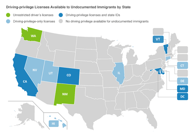 Image result for Driving Licenses for illegal immigration