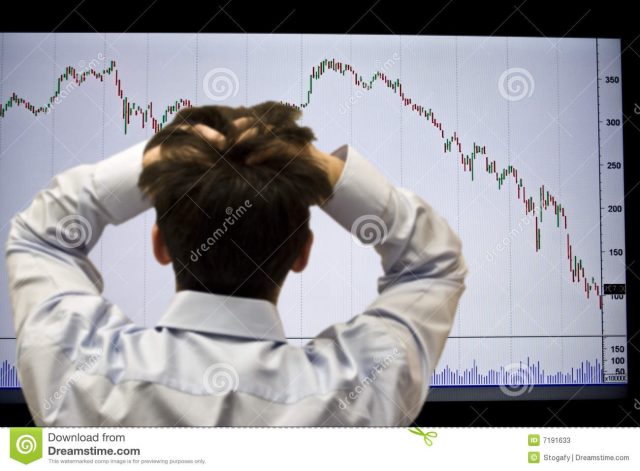 Image result for stock photo frustrated broker looking at