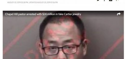 私藏2440万美元名牌手镯，华裔牧师不识山寨货，被冤坐牢只想哭