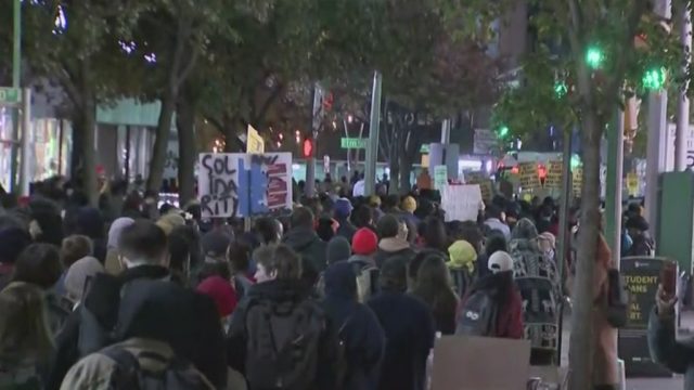 Image result for MARCHERS PROTEST ALLEGED POLICE BRUTALITY IN BROOKLYN SUBWAY MELEE https://www.google.com/