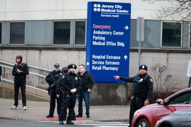 Police outside Jersey City Medical Center after a shooting in Jersey City, December, 10, 2019 Ed Murray | NJ Advance Media for NJ.com