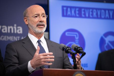 Gov. Tom Wolf talks about opening businesses, the coming surge ...