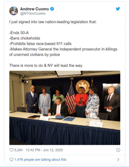 库默签警务改革重要立法 并强制纽约执法部门订新规_图1-4